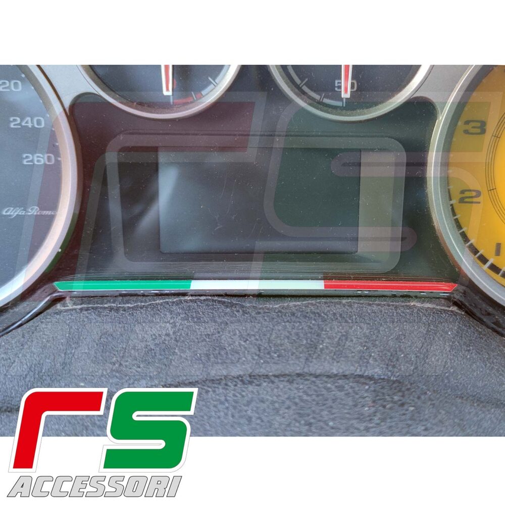 alfa romeo mito dreifarbige Harz-AUFKLEBER-Instrumentierung  – Bild 2
