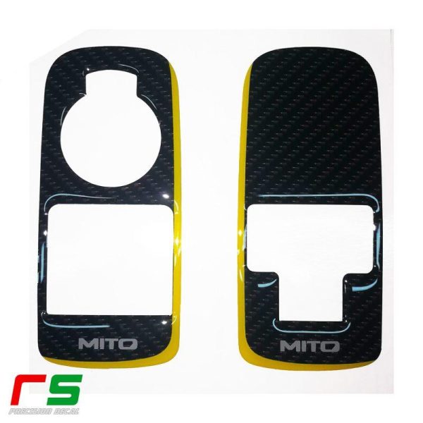 Alfa Romeo Mito ADESIVI resinati pulsantiera alzacristalli giallo