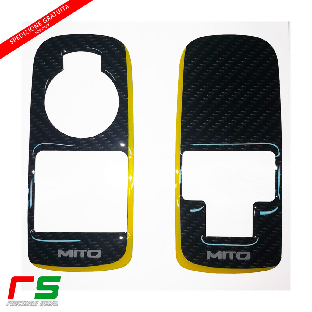 Alfa Romeo Mito resin-coated STICKERS yellow window regulator 