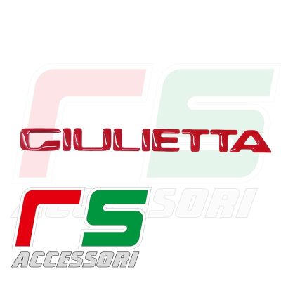 alfa romeo giulietta logo 2016 ADESIVI resinati logo decal