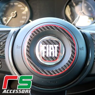 Fiat 500x Fiat Tipo ADESIVI resinati fregio cover airbag carbonlook