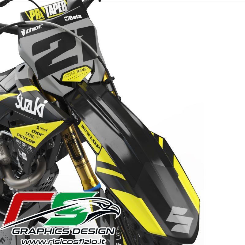 Grafiche personalizzate Suzuki RMZ REBUS - immagine 3