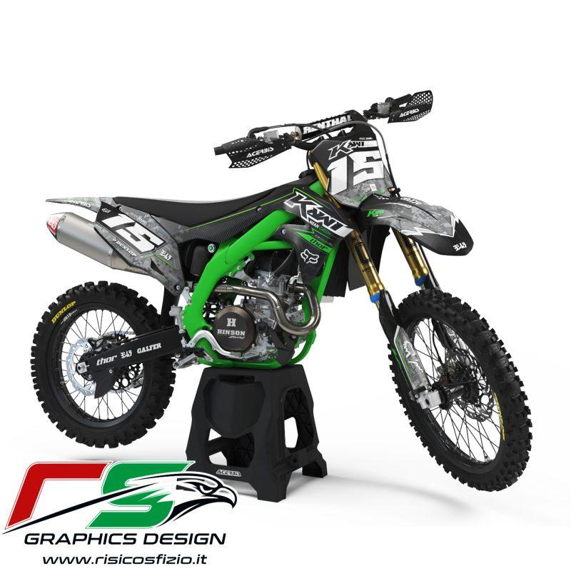 Grafiche personalizzate KAWASAKI KX CYBERGREEN