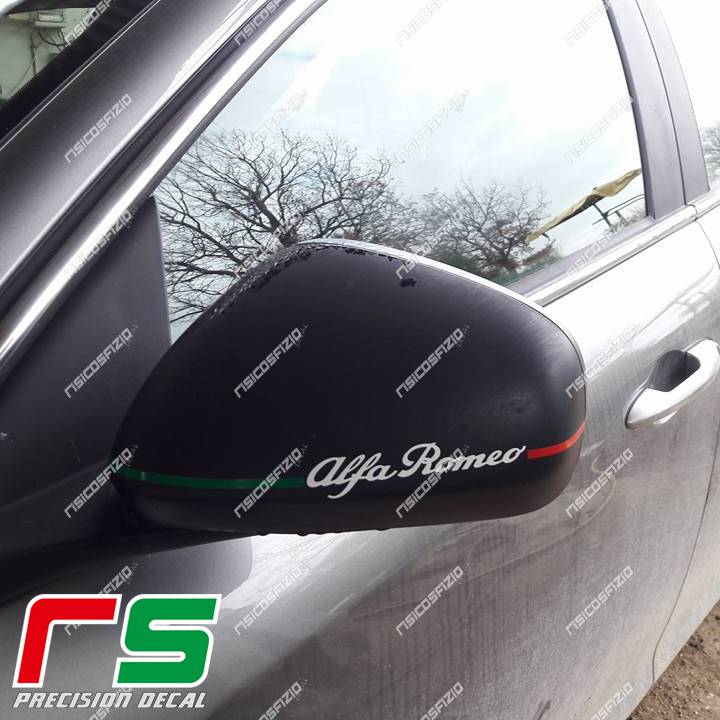 stickers Alfa Romeo Mito Giulietta 159 Italian tricolor mirrors