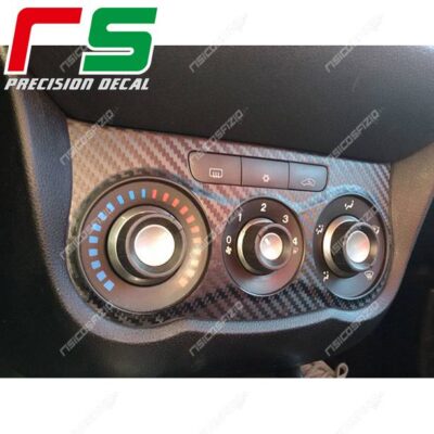 Alfa Romeo MiTo Carbonoptik-Aufkleber manuelle Klimaanlage