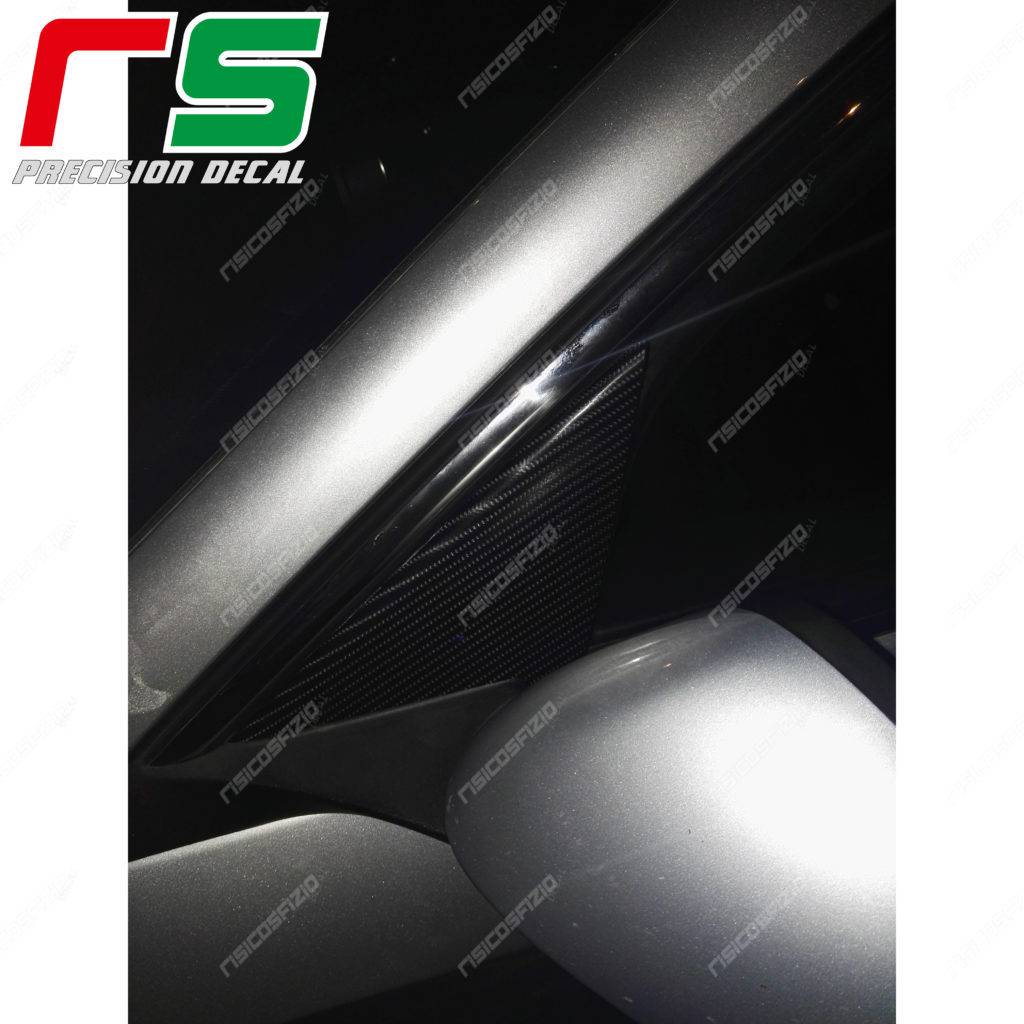 adesivi Alfa Romeo Giulietta carbonlook Decal supporto specchietto - immagine 2