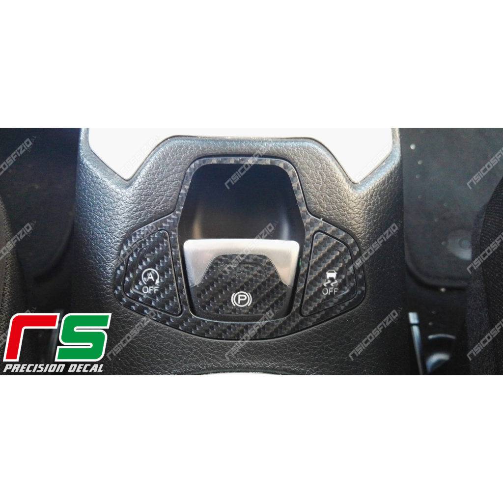 adhésifs Jeep Renegade sticker look carbone touches centrales