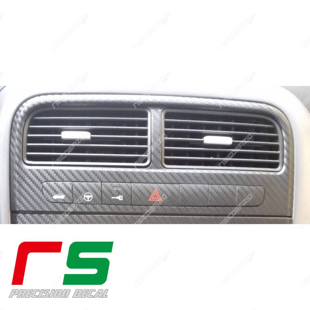 adesivi Fiat Punto carbonlook Decal bocchette climatizzatore - immagine 5