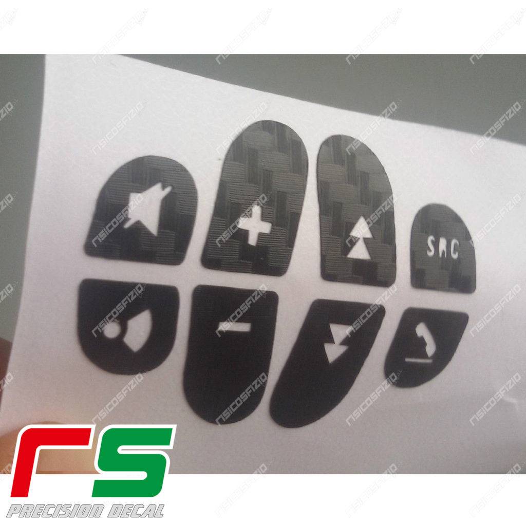 stickers Alfa Romeo 147 156 GT carbonlook Decal Steering wheel controls