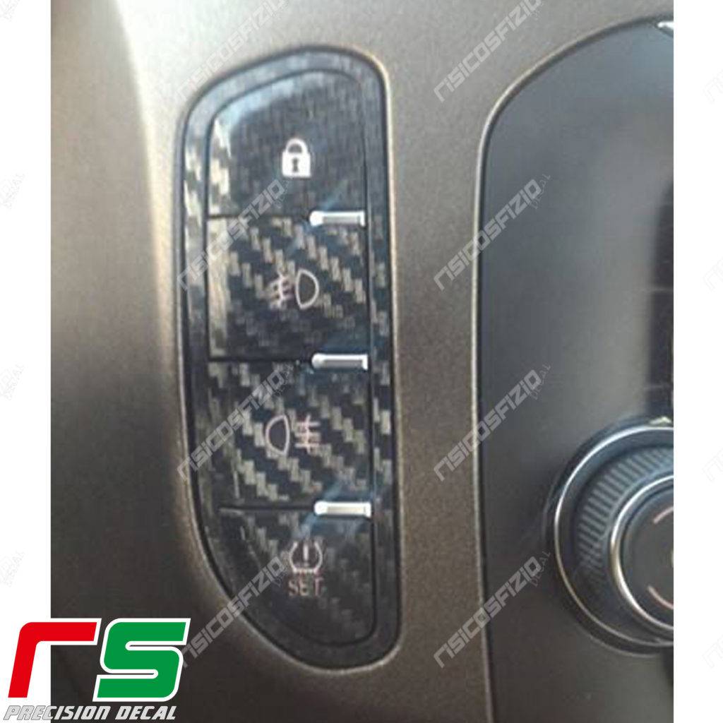 adesivi Alfa Romeo Giulietta carbonlook Decal tastiera verticale - immagine 3