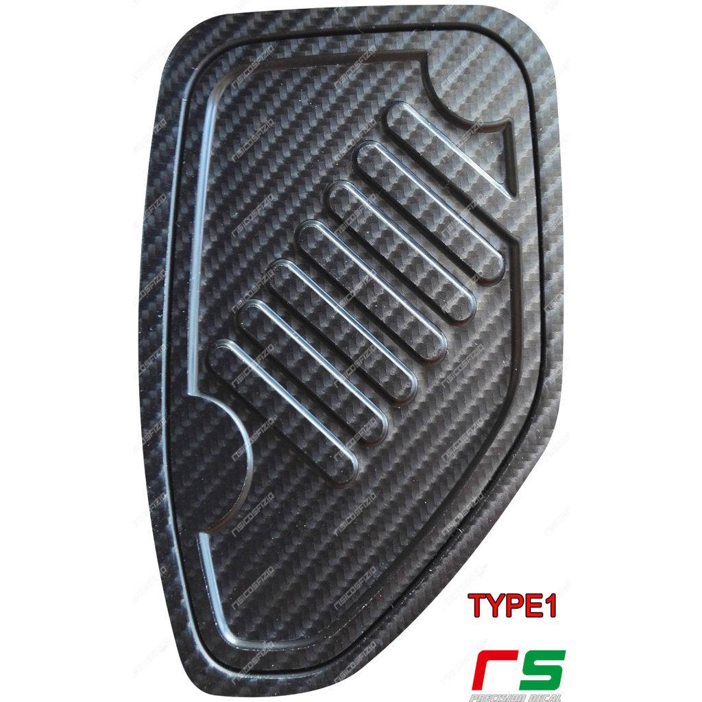 adesivi Jeep Renegade carbonlook Decal mobiletto centrale tappo - immagine 2