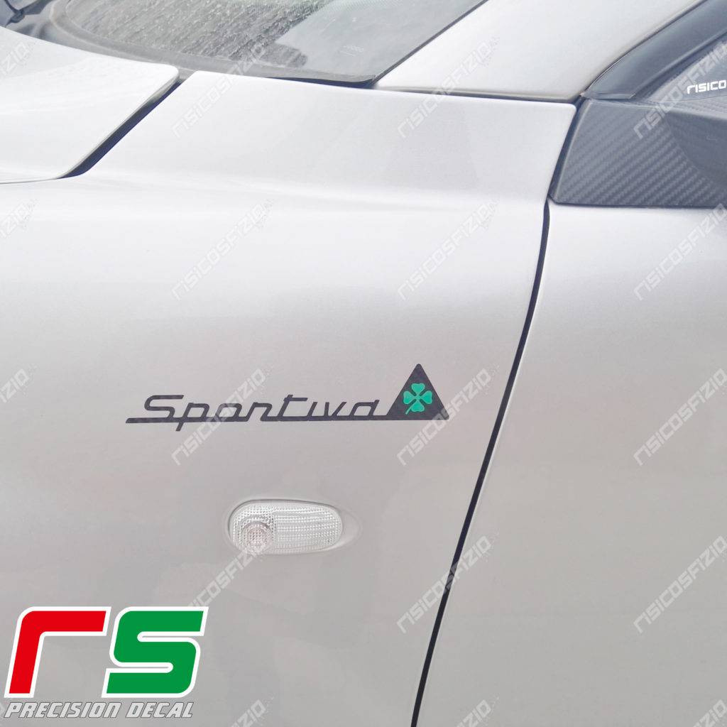 stickers Alfa Romeo Sportiva carbonlook logo - Image 4