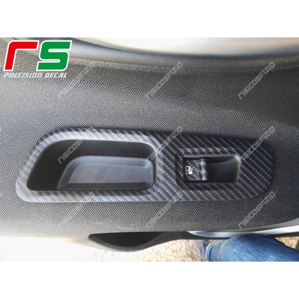 Jeep Renegade carbonlook jungle vinyl window stickers - Image 2