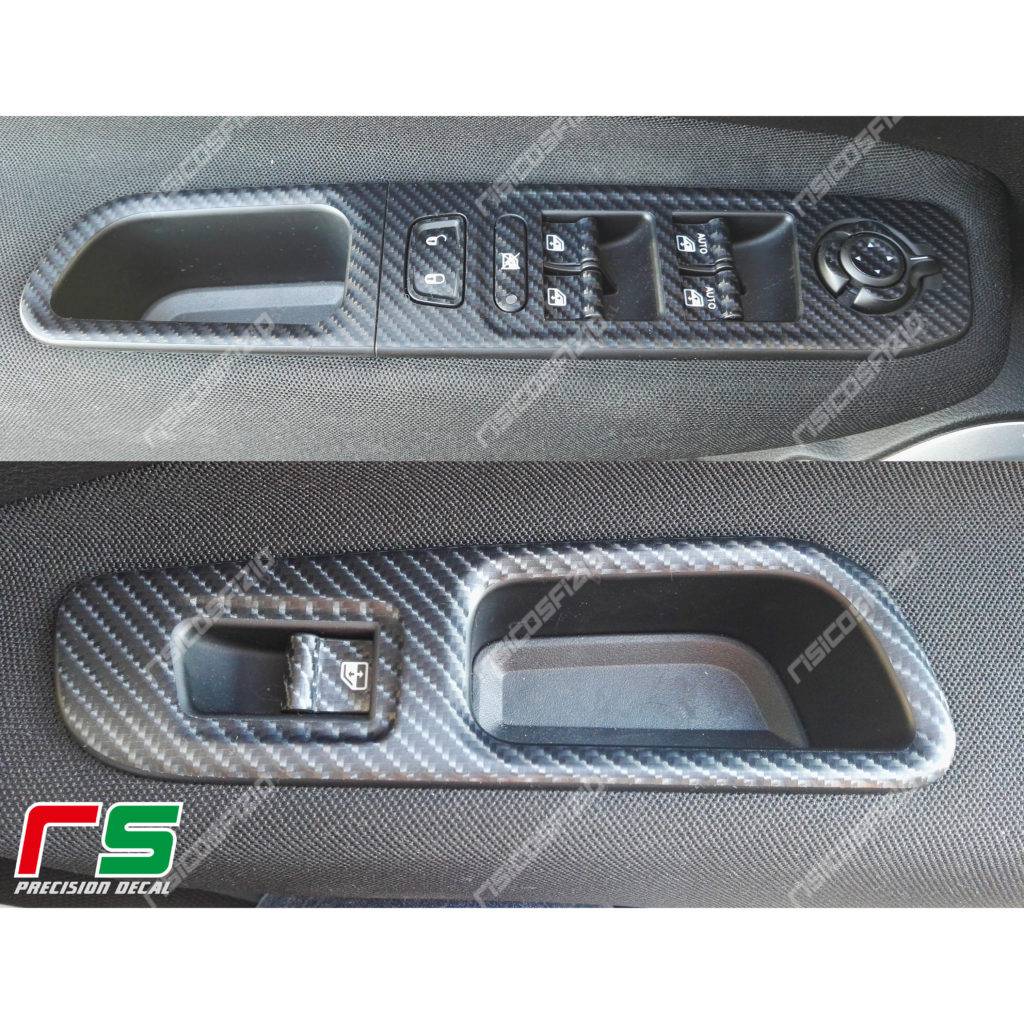 Jeep Renegade carbonlook jungle vinyl window stickers - Image 6