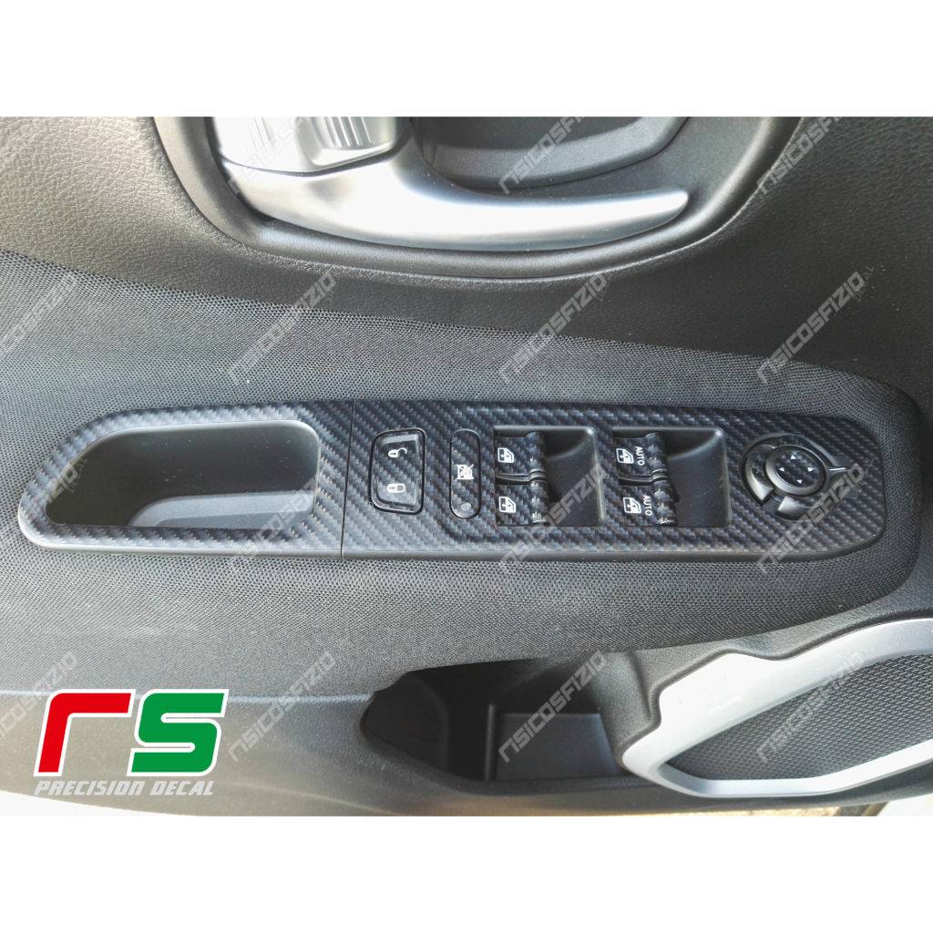 Jeep Renegade carbonlook jungle vinyl window stickers