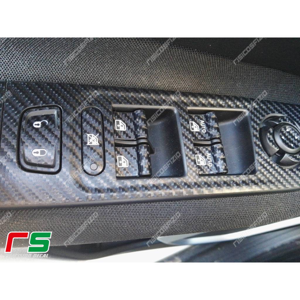 Jeep Renegade carbonlook jungle vinyl window stickers - Image 5