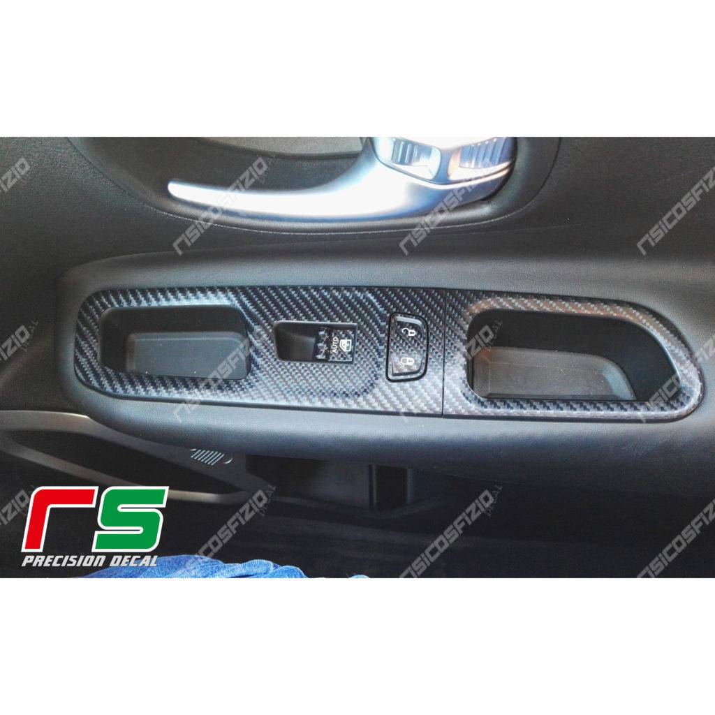 Jeep Renegade carbonlook jungle vinyl window stickers - Image 4