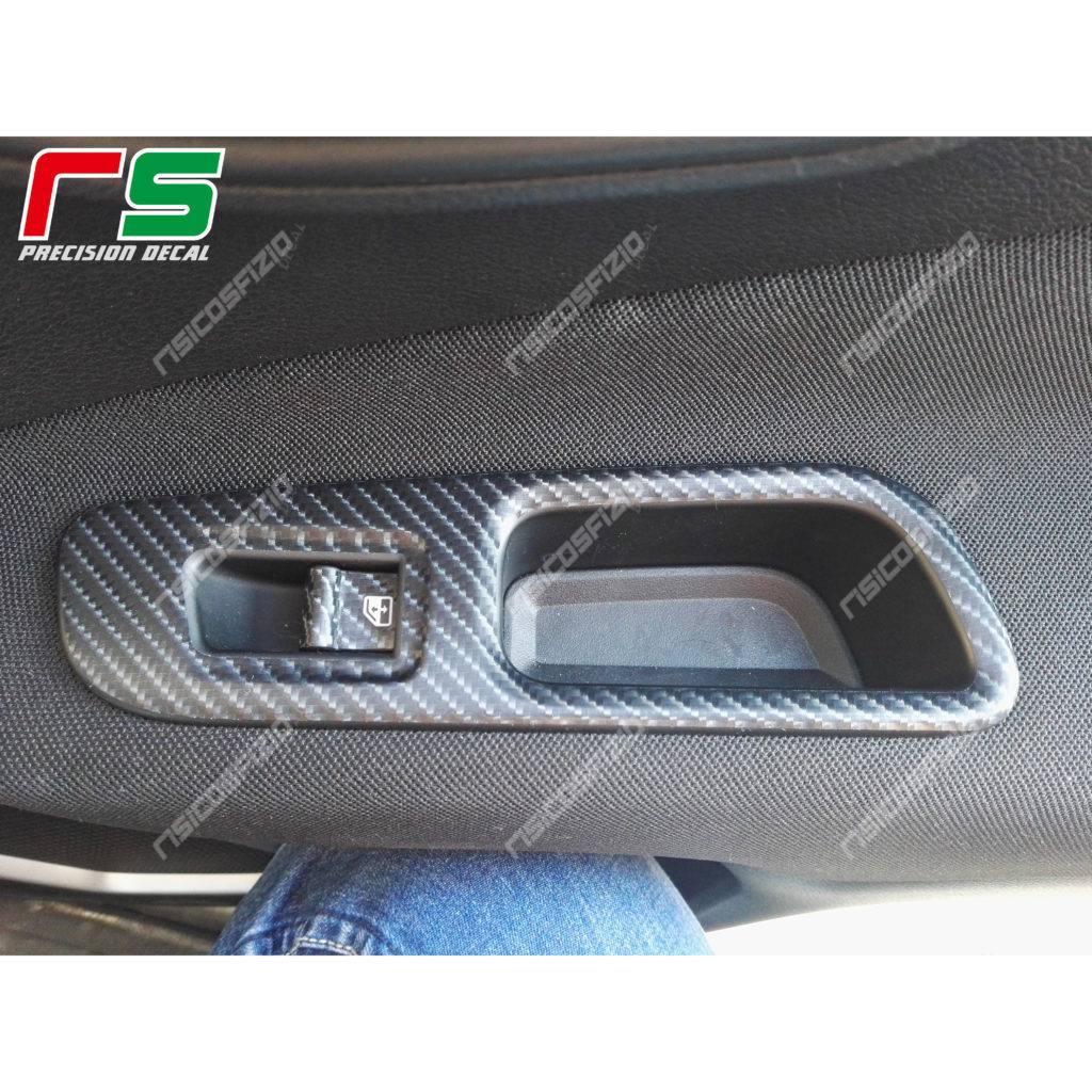 Jeep Renegade carbonlook jungle vinyl window stickers - Image 3