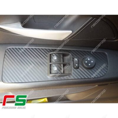 Fiat Punto 3-door carbon look windows stickers in carbon-like vinyl