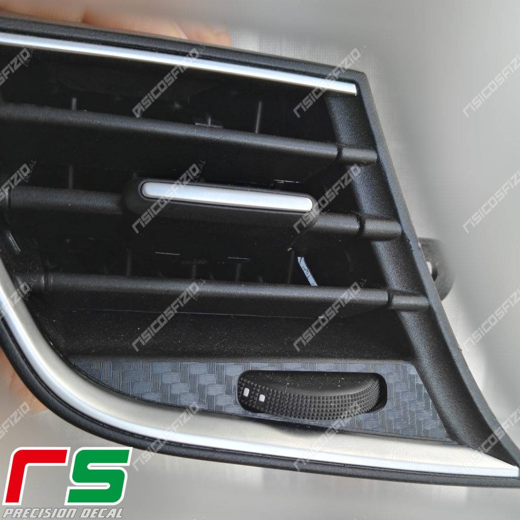 adesivi Alfa Romeo Giulietta carbonlook Decal bocchette climatizzatore - immagine 2