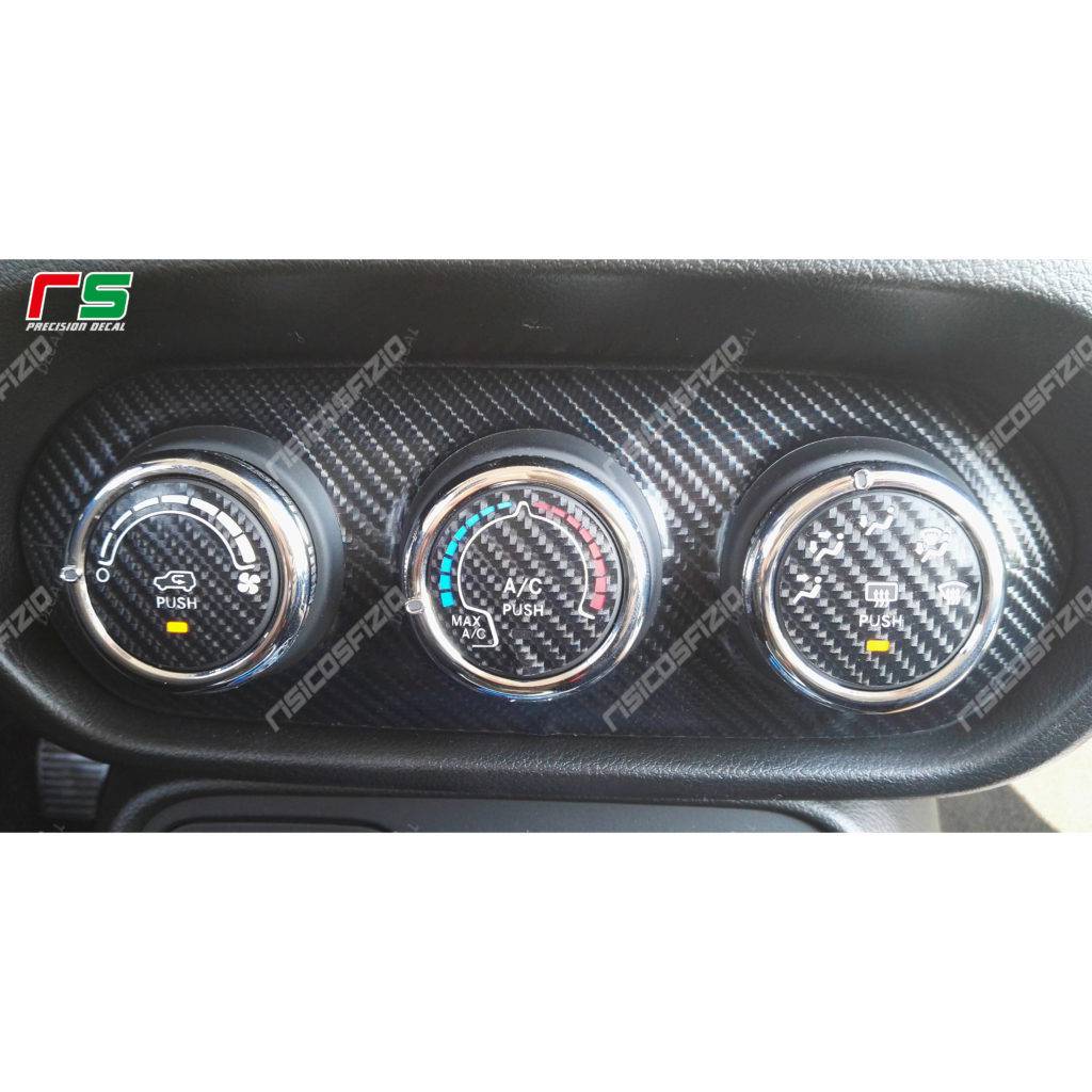 Decals Jeep Renegade carbon look Decal manual air conditioning