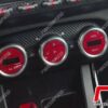 adhésifs Alfa Romeo Giulietta effet carbone sticker climatiseur bi-zone – Image 3
