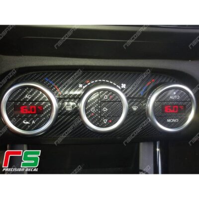 stickers Alfa Romeo Giulietta carbonlook carbon-fiber dual-zone climate control