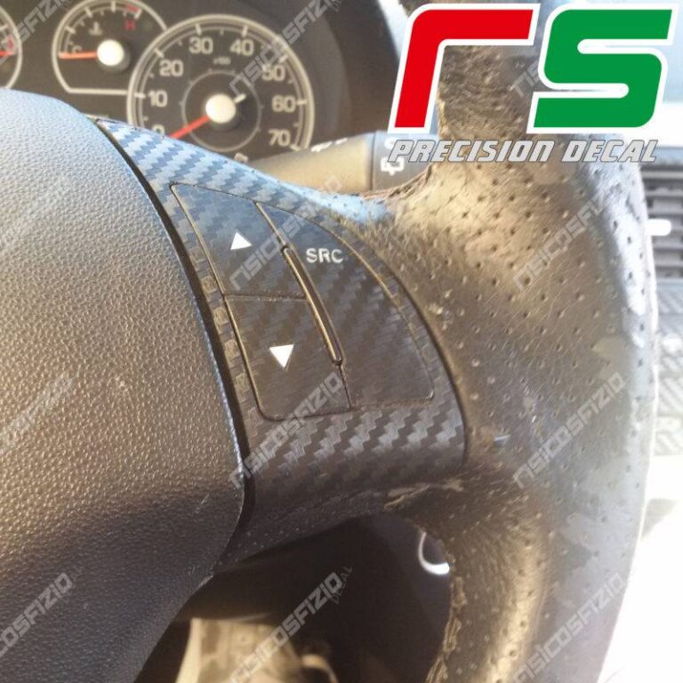 2 Stickers 3D PVC Pour Volant Fiat - Logo 53 Mm, Compatible Grande Punto, 500, Bravo, Abarth