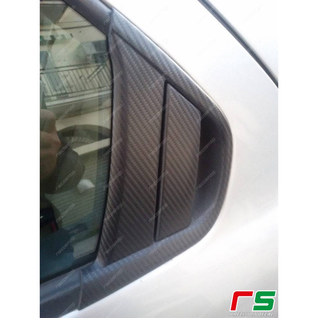 stickers Alfa Romeo 156 carbonlook handle rear door - Image 3