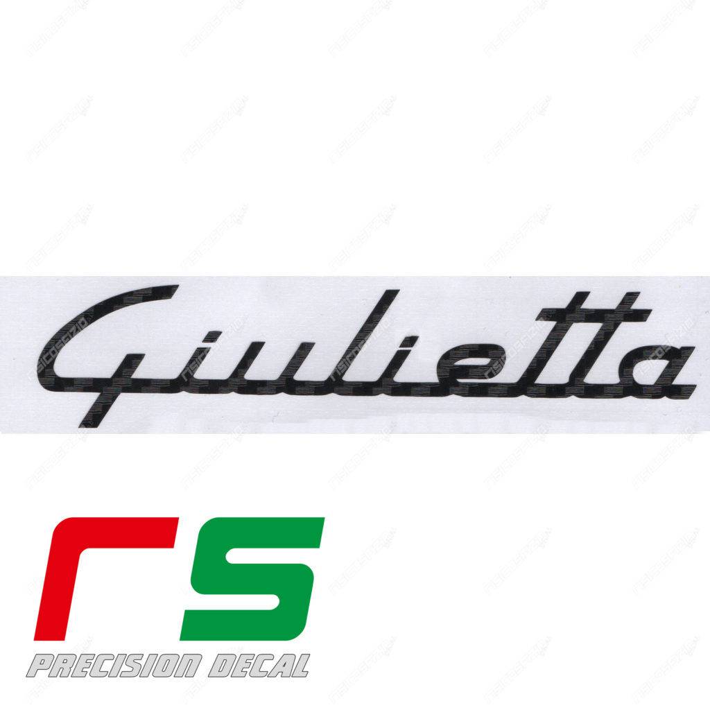 Alfa Romeo Giulietta stickers carbon look dashboard logo