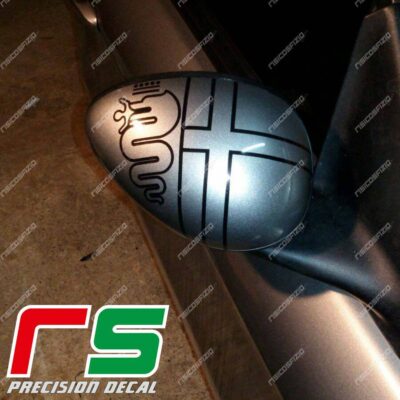 stickers Alfa Romeo 147 156 GT mirrors logo pre 2016