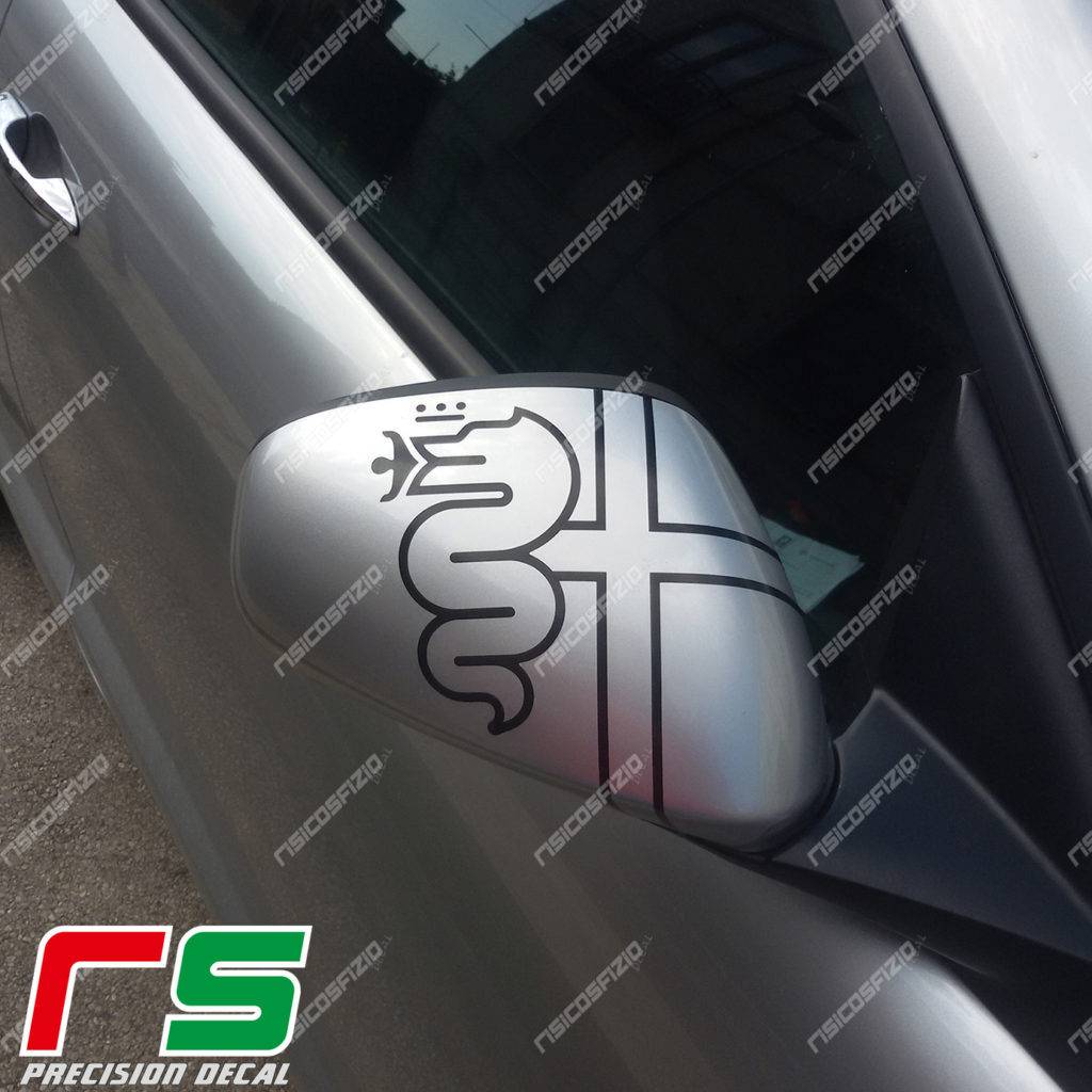 stickers Alfa Romeo Mito Giulietta 159 mirrors logo 2016