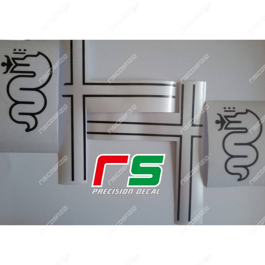 adesivi Alfa Romeo Mito Giulietta 159 specchietti logo 2016 - immagine 6