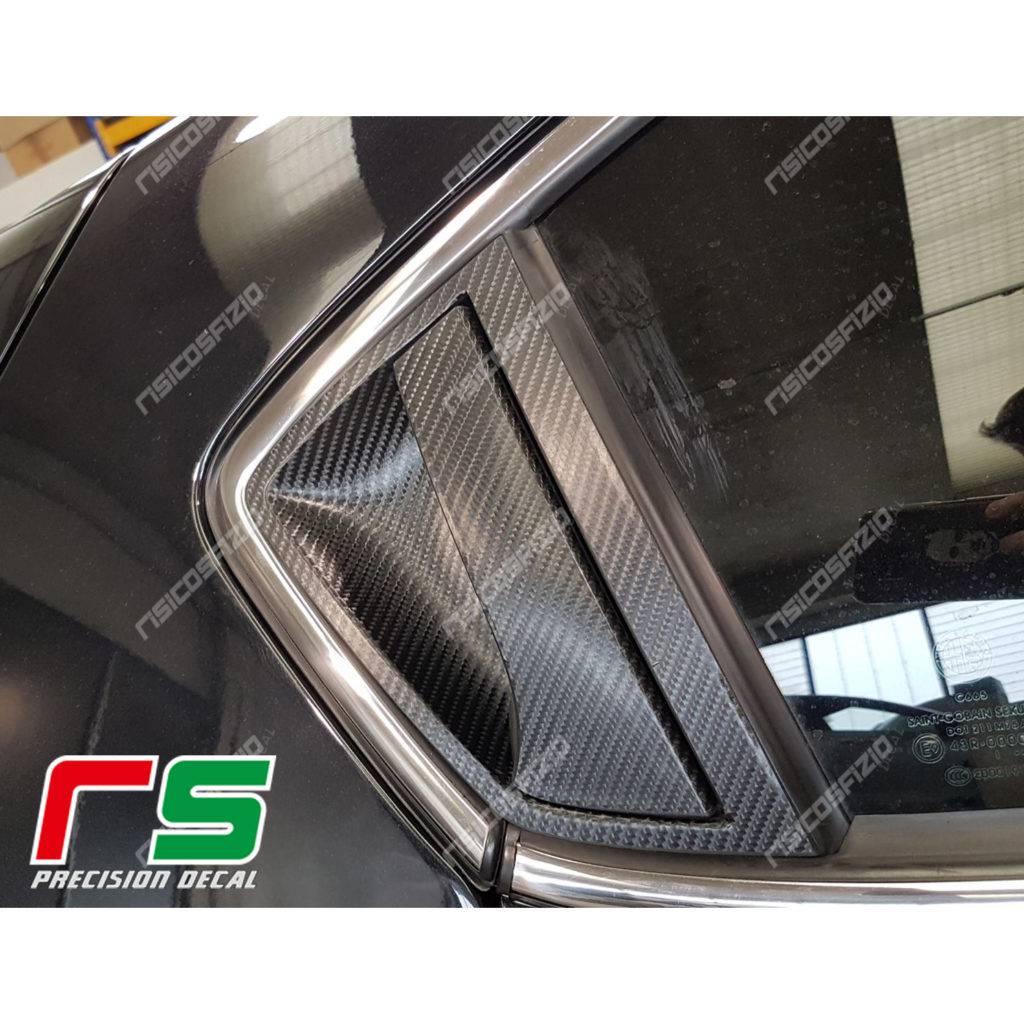 adhésifs Alfa Romeo Giulietta effet carbone sticker poignées de portes arrières – Image 2