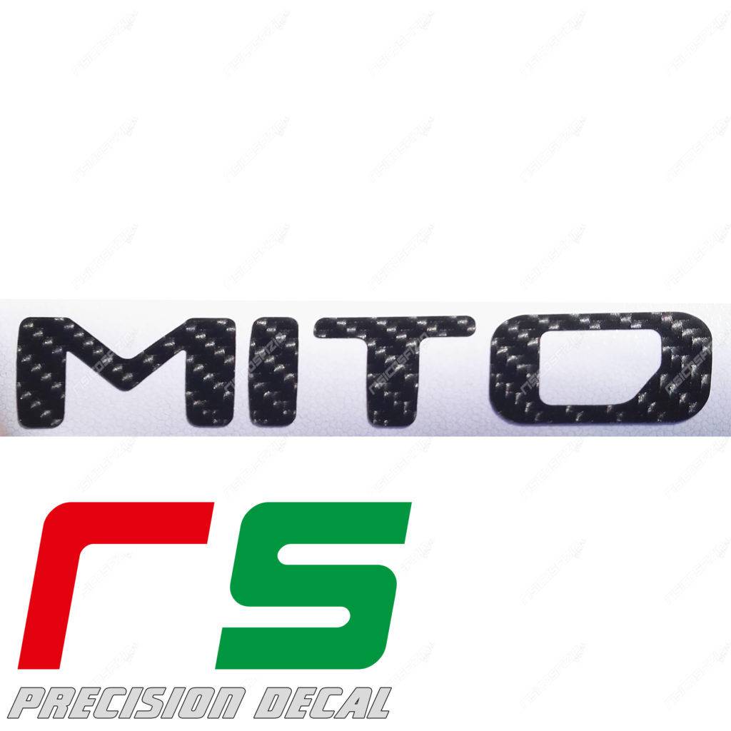 stickers Alfa Romeo Mito carbon look logo 2016 decal