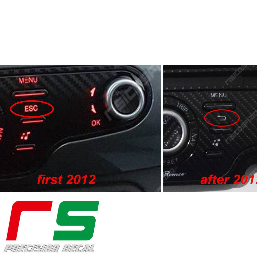 adesivi Alfa Romeo Giulietta carbonlook Decal controller radionav - immagine 3