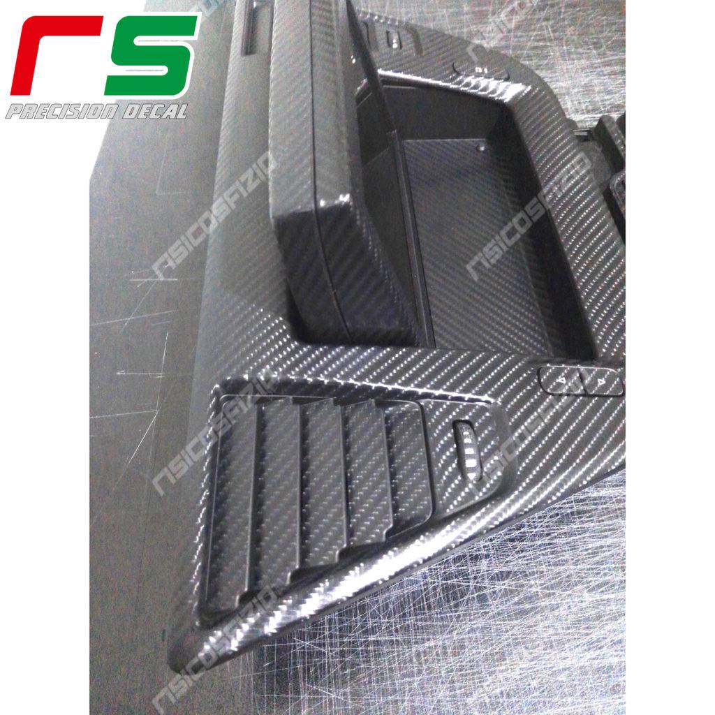 adesivi Alfa Romeo Giulietta carbonlook Decal radionav richiudibile - immagine 4