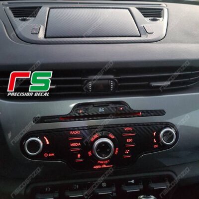 adesivi Alfa Romeo Giulietta carbonlook Decal controller radionav