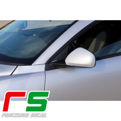 adhésifs carbon look Alfa Roméo Mito sticker support rétroviseur