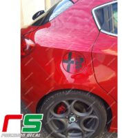 adesivi Alfa Romeo Giulietta Decal carbon look sportello serbatoio logo