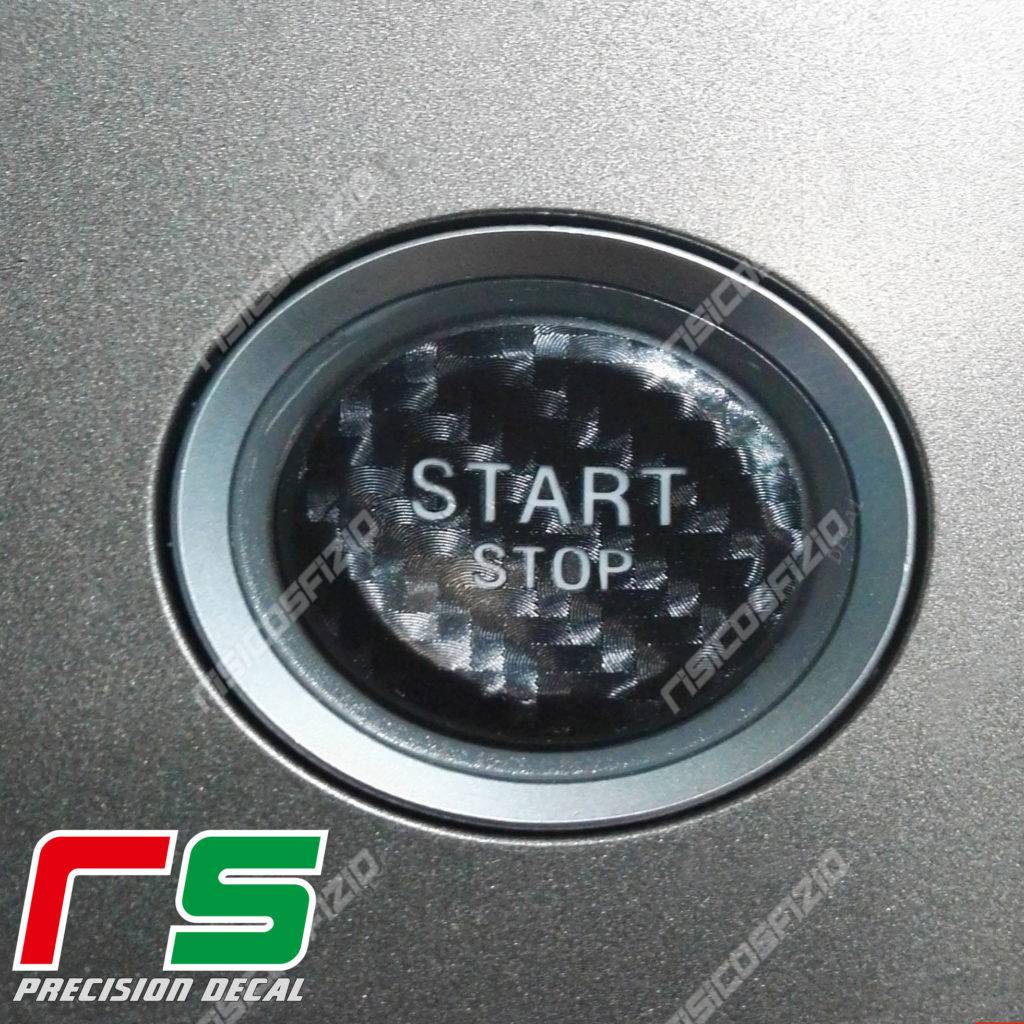 Alfa Romeo 159 Brera Spider sticker red start button in pricked vinyl - Image 2
