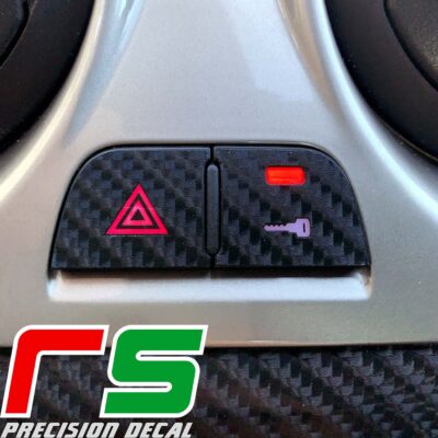 Alfa Romeo Mito carbon look stickers Decal hazard and central locking