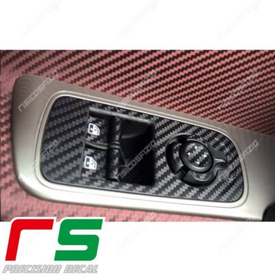 adesivi Alfa Romeo Mito Decal carbon look pulsantiera alzacristalli