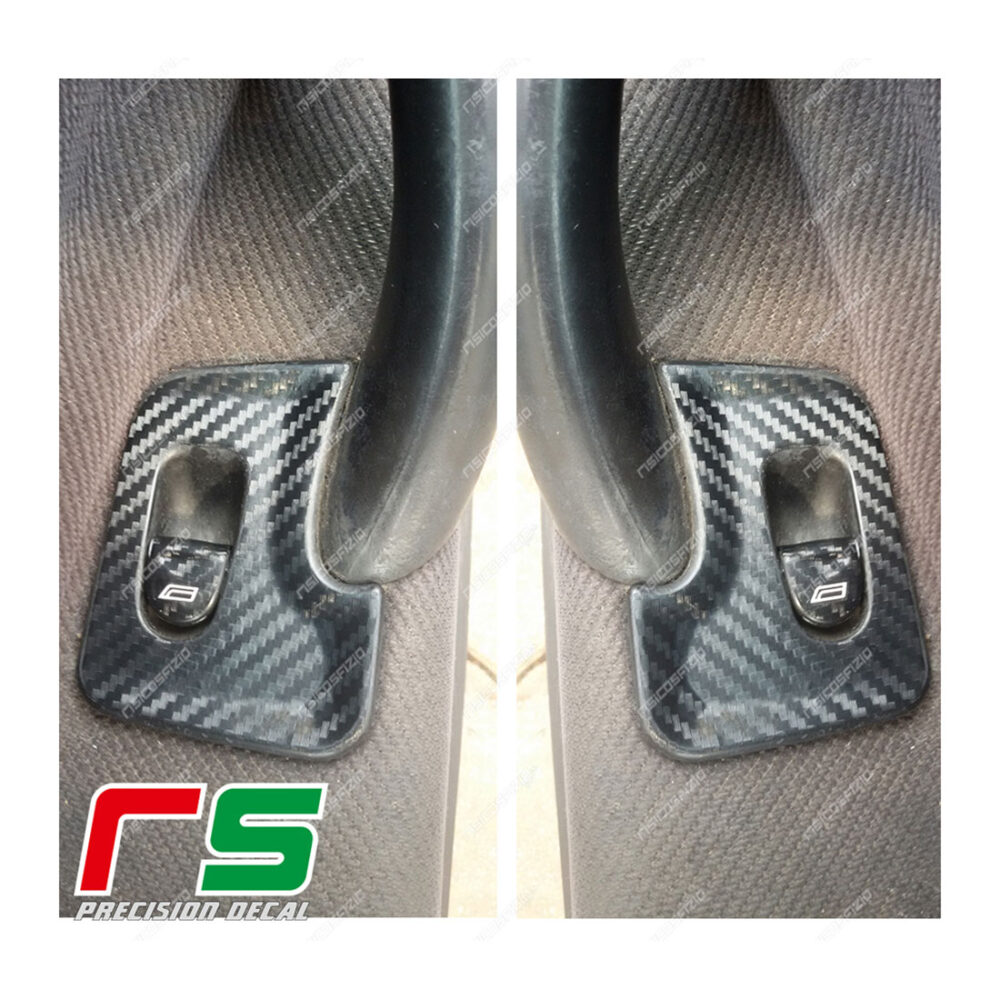 adhésifs Alfa Romeo 147 look carbone stickers vitres arrières