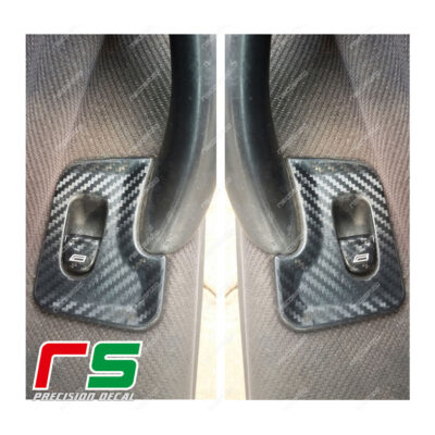 adhésifs Alfa Romeo 147 look carbone stickers vitres arrières