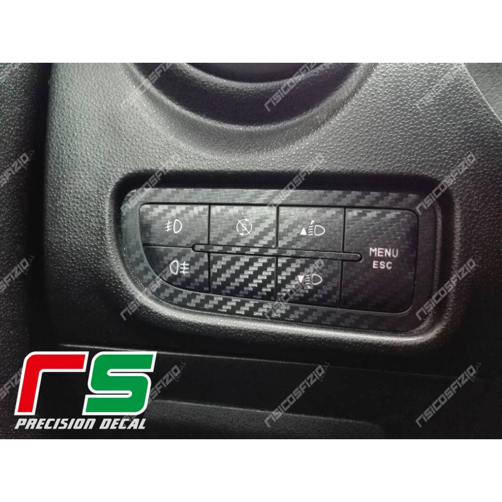 stickers Alfa Romeo Mito carbonlook Decal start stop menu pad - Image 2