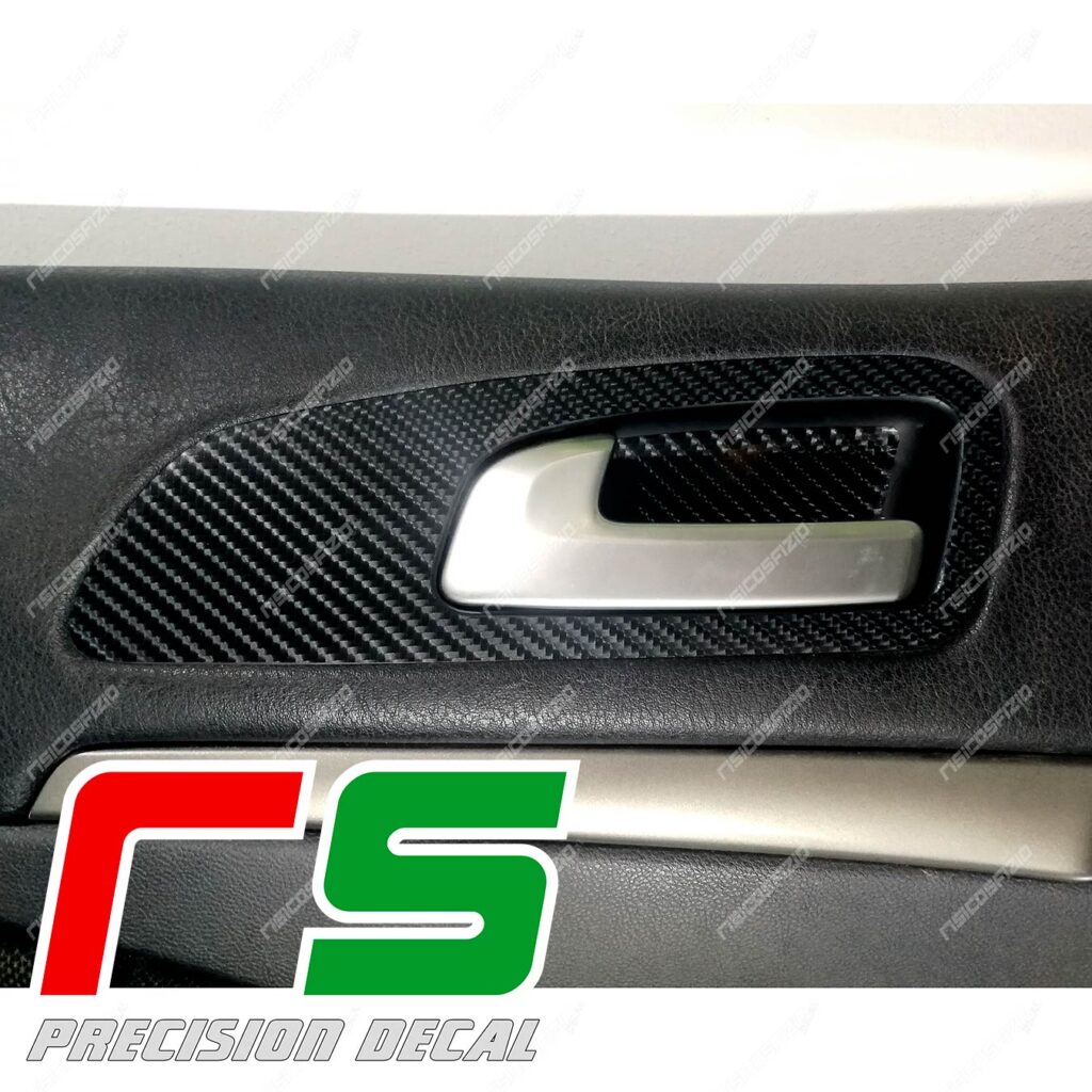 adesivi Alfa Romeo 159 brera carbonlook modanatura leva anteriori