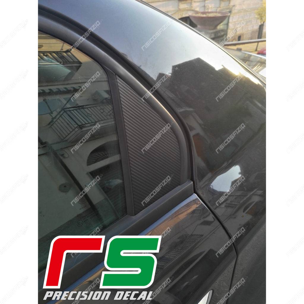 adesivi Alfa Romeo 159 carbonlook modanatura portiera posteriore decal - immagine 5