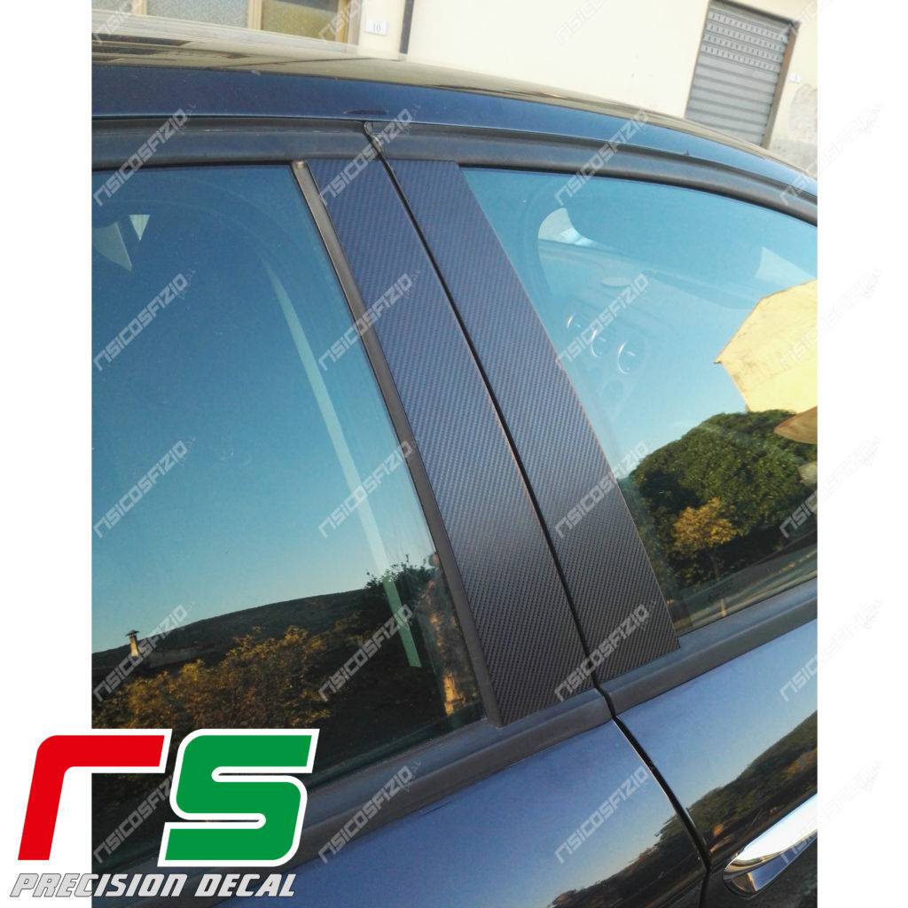 adesivi Alfa Romeo 159 carbonlook montanti portiere Decal - immagine 6