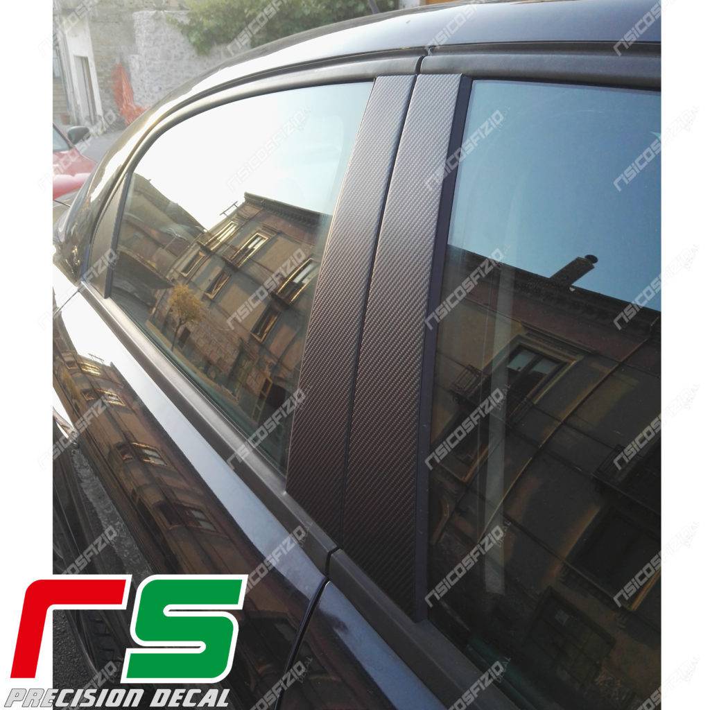 adesivi Alfa Romeo 159 carbonlook montanti portiere Decal - immagine 5